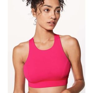 Lululemon Fast and Free bra in Razzle